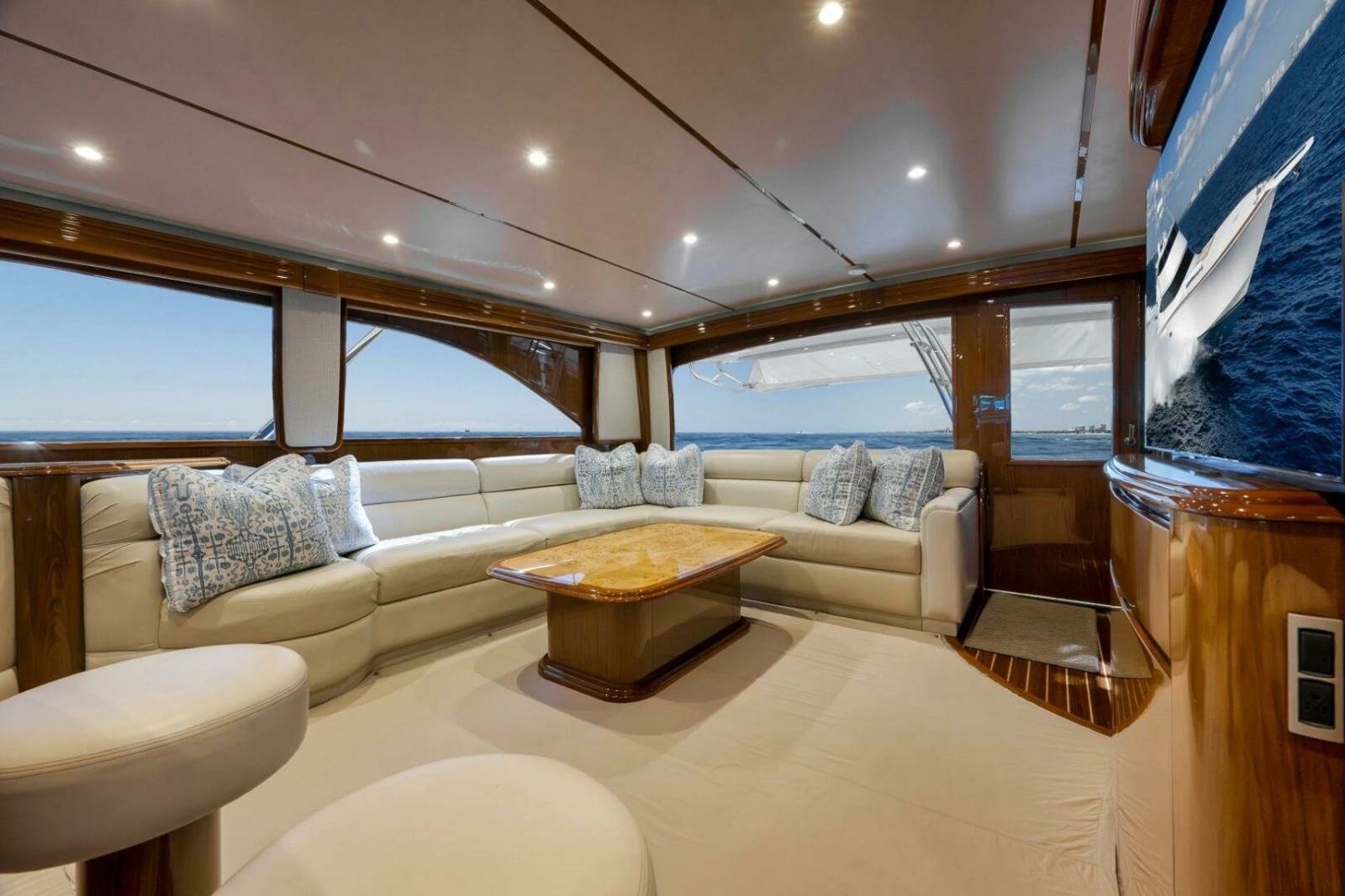 2011 Viking 76 Enclosed Bridge- TEUSEAS- Salon