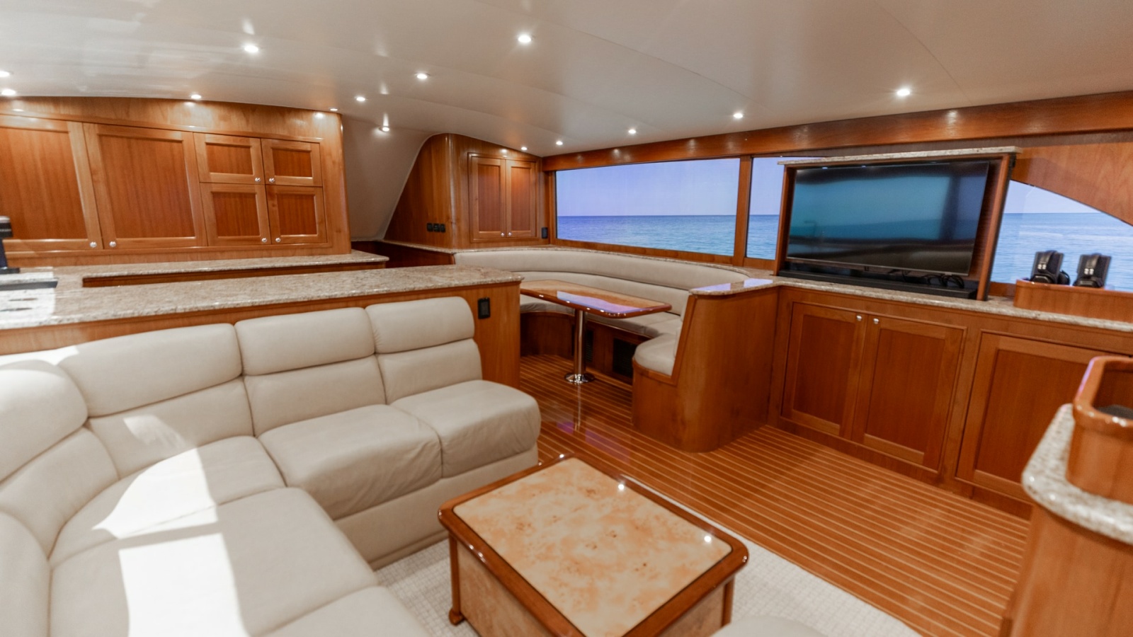 Luxury Salon with Entertainment Center