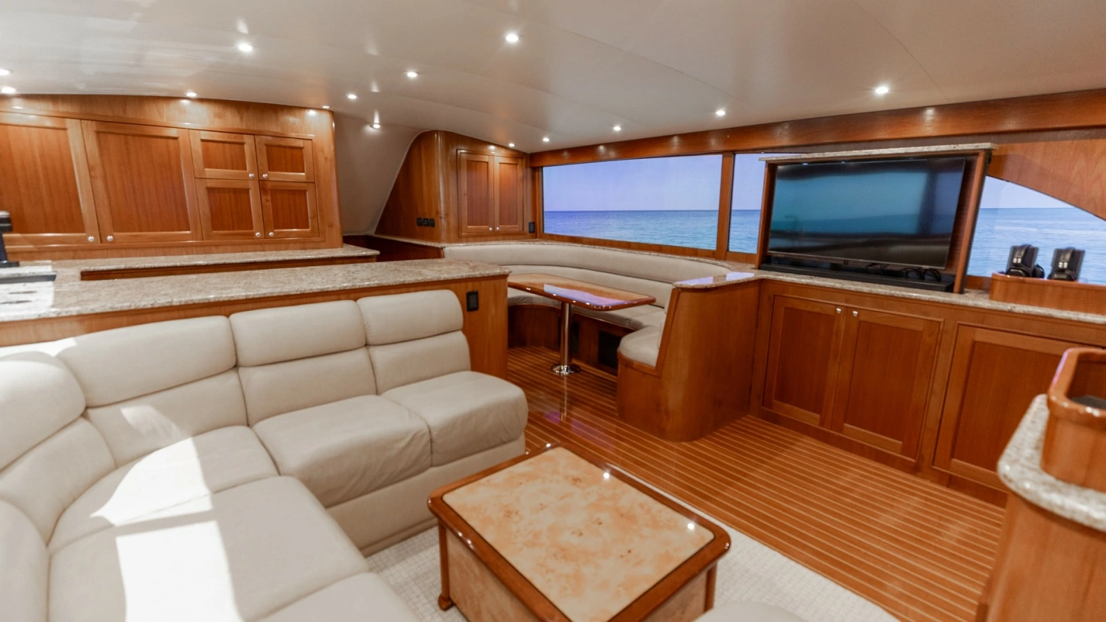 Luxury Salon with Entertainment Center