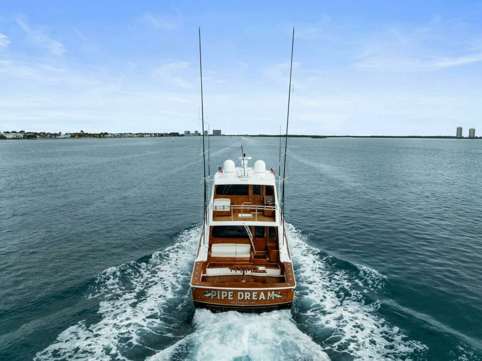 2022 Viking 68 Enclosed Bridge- PIPE DREAM- Transom