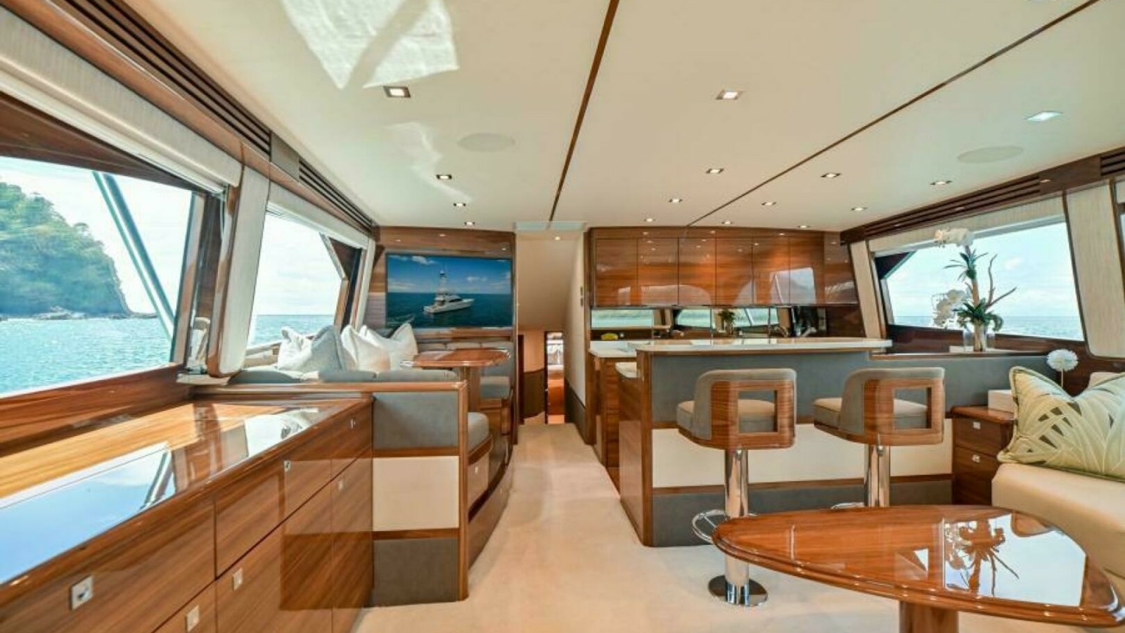 Spacious Salon with Panoramic Views