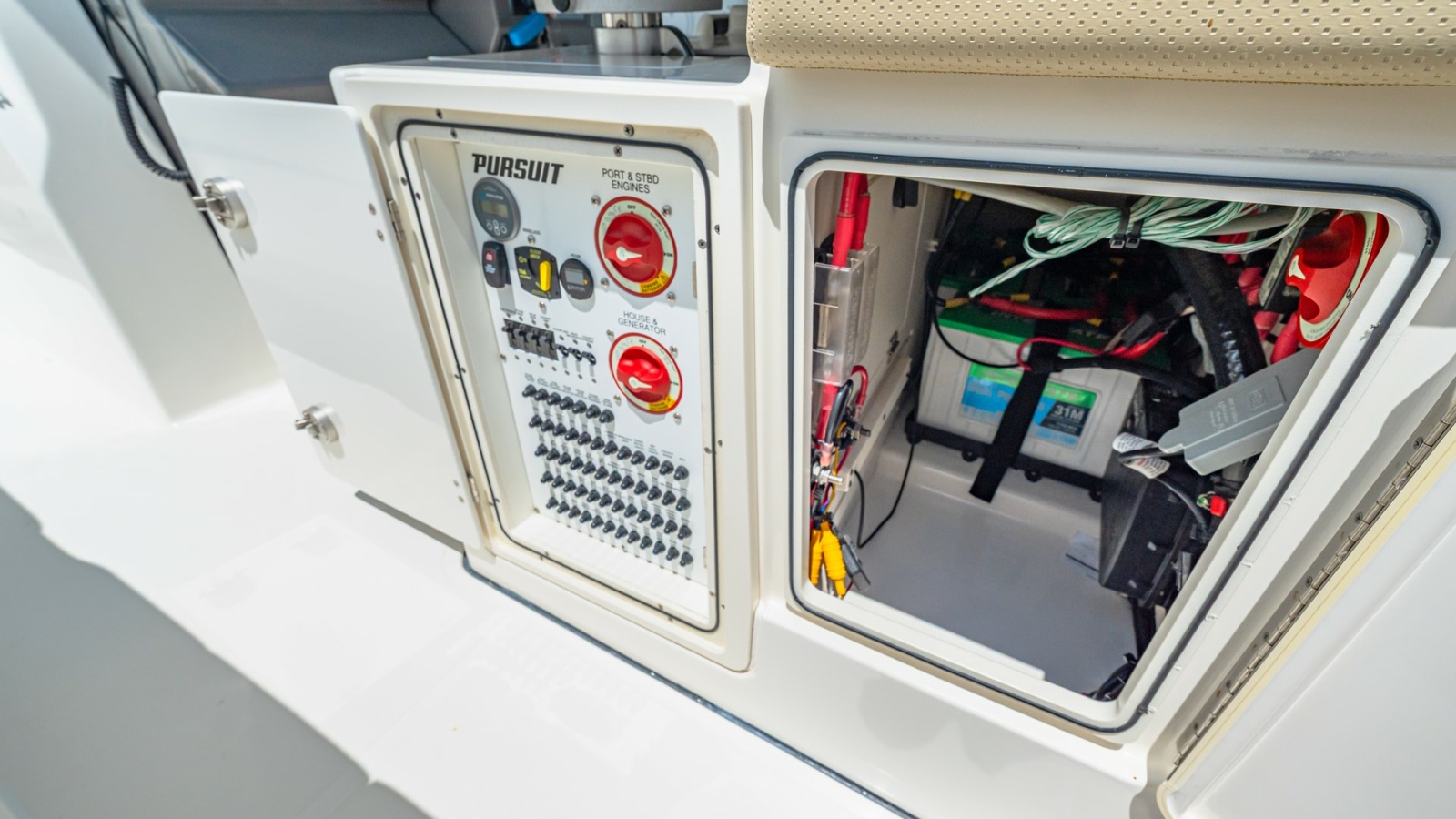 Electrical Control Panel and Storage Compartment