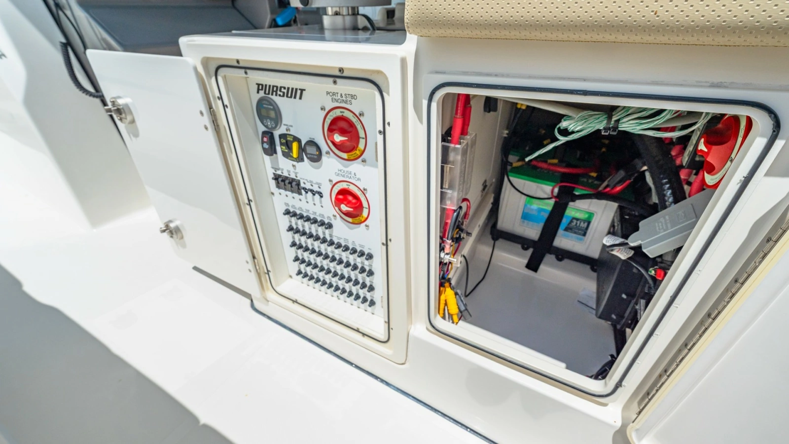 Electrical Control Panel and Storage Compartment