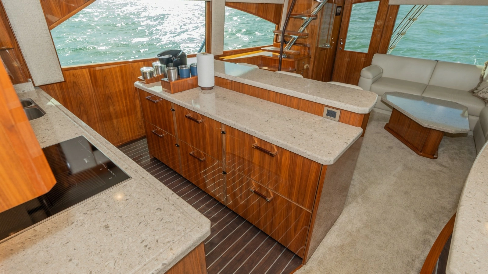 Spacious Galley and Salon Area