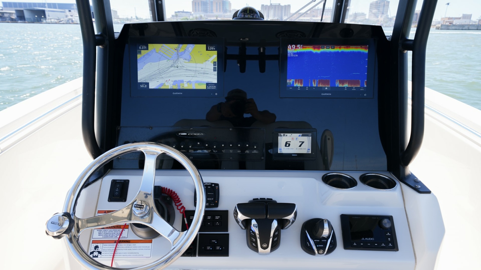 Helm Station with Dual Displays
