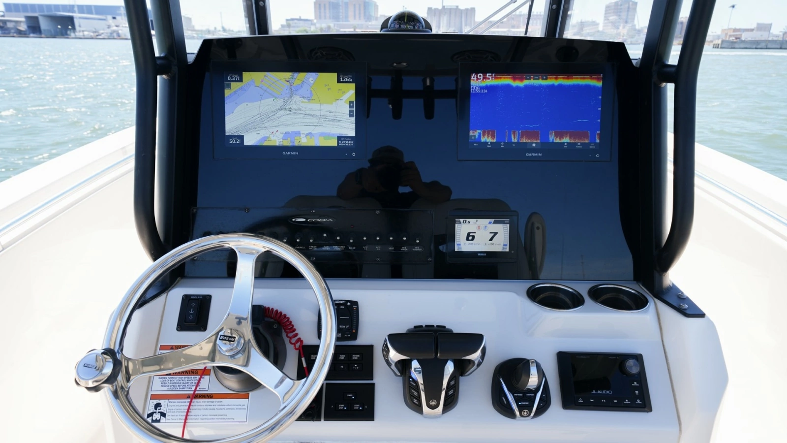 Helm Station with Dual Displays