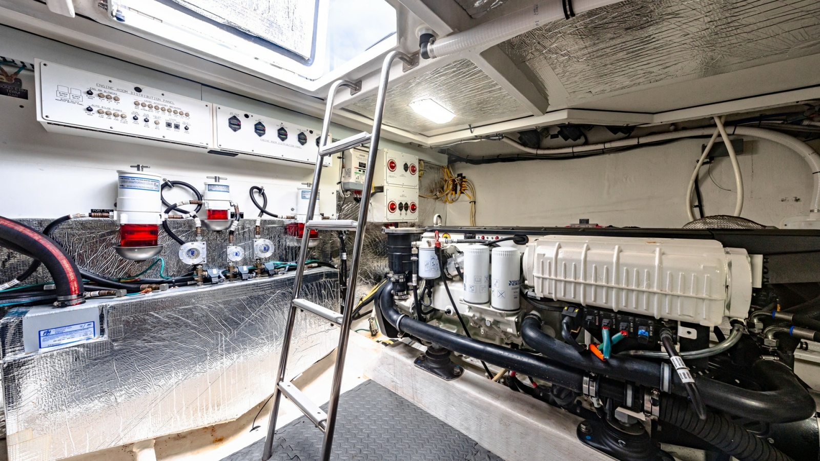 Engine Room with Mechanical Systems