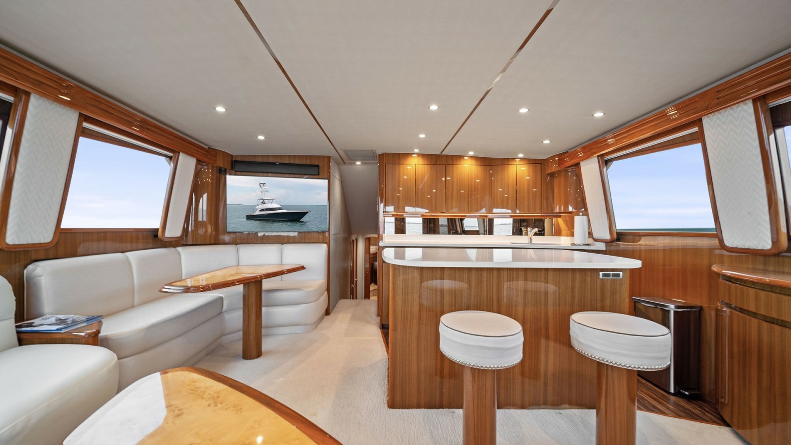 Spacious Salon and Galley View