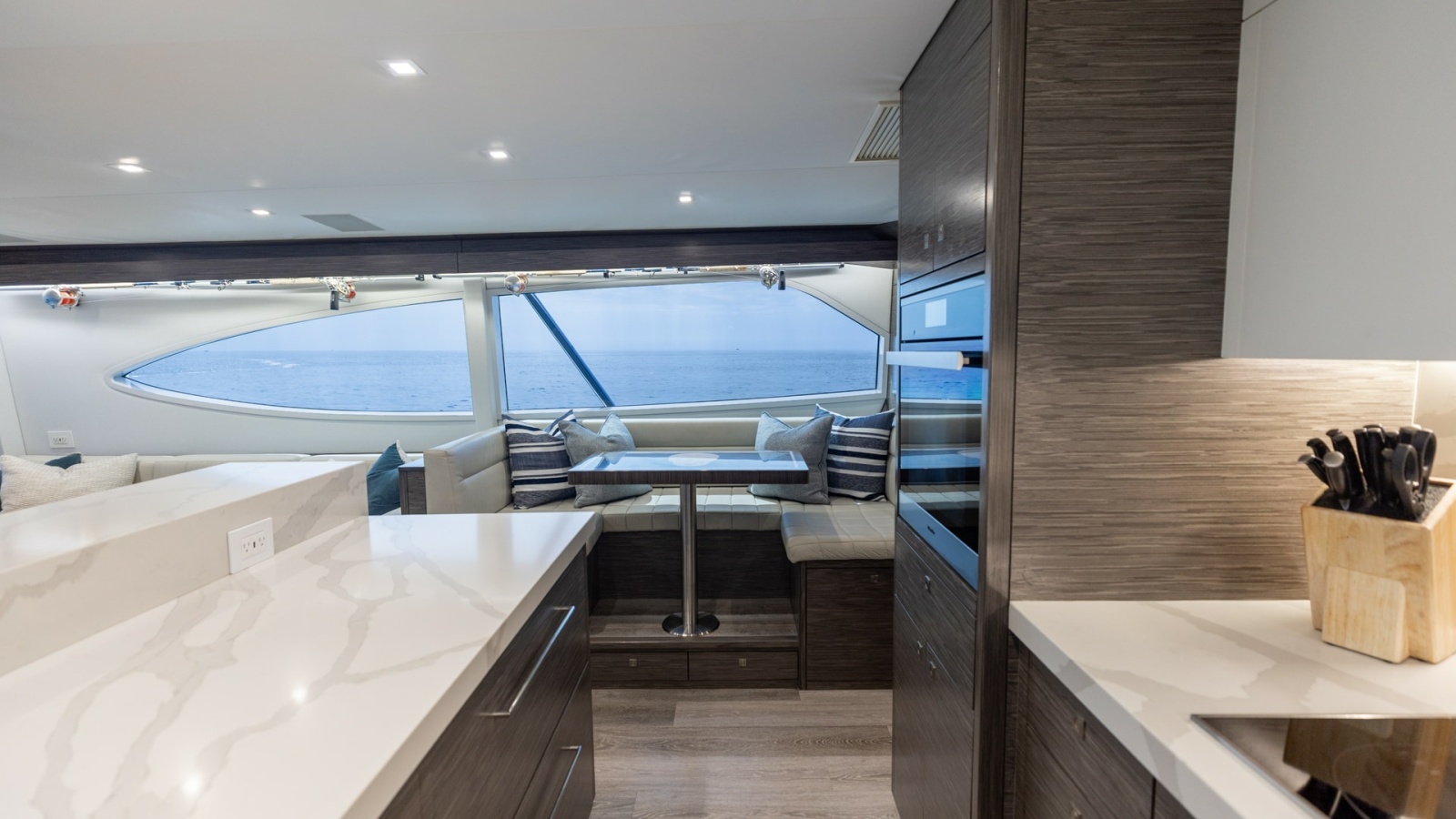 2021 65 Hatteras GT On the DL Salon-Galley (3)