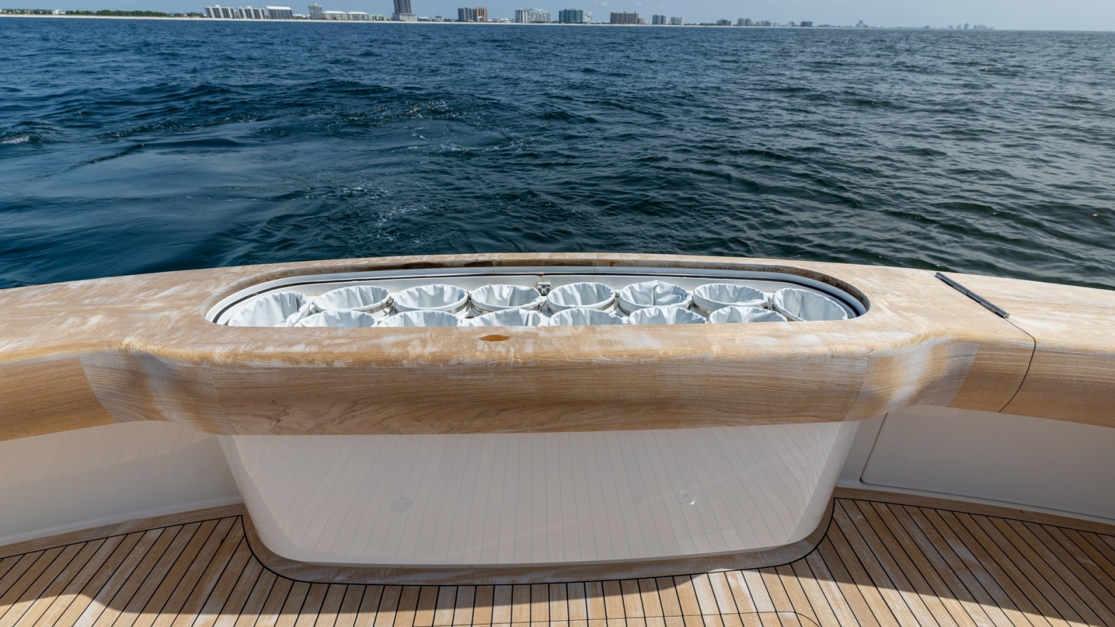 Teak Cockpit with Live Bait Well