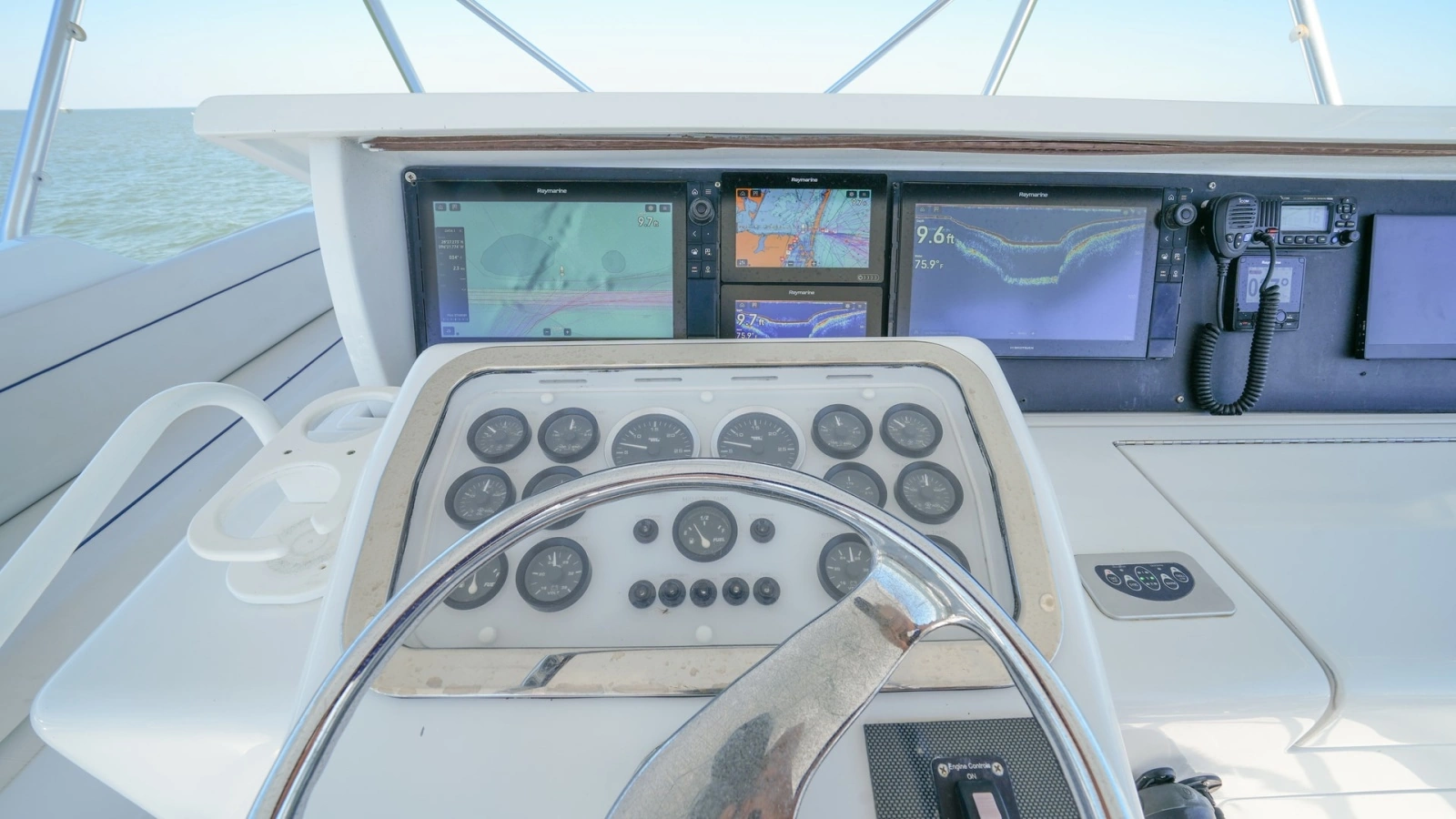 Helm Station with Navigation Displays