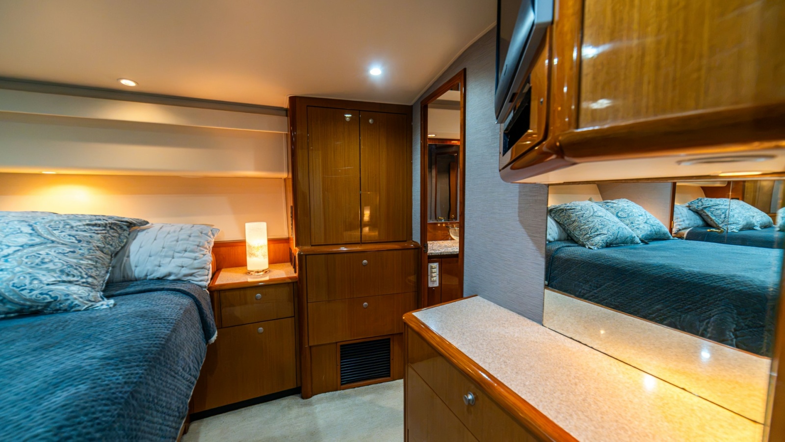 2001 Viking 61 Convertible- Caliente- Master Stateroom