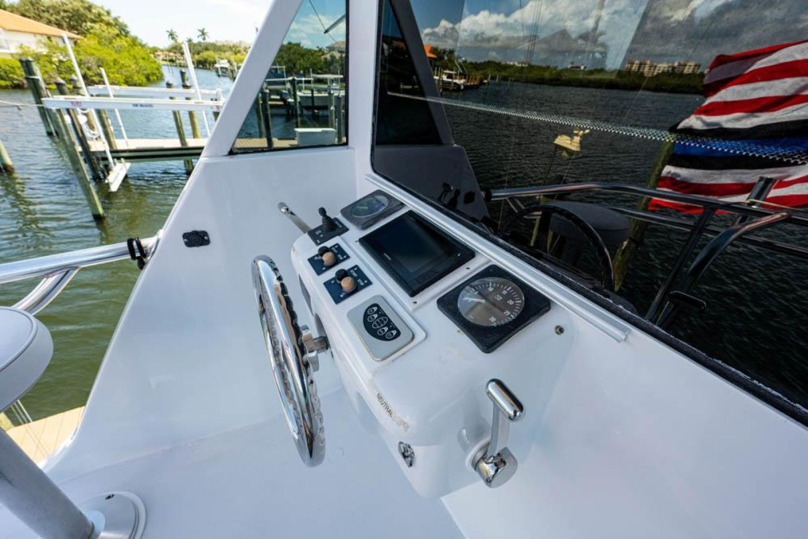 2004 Hatteras Enclosed Bridge