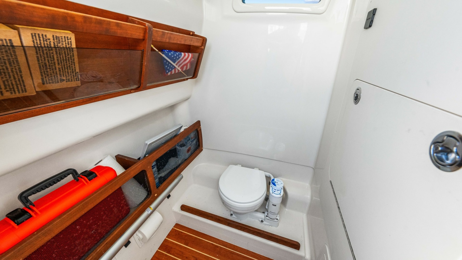 Compact Marine Head with Storage