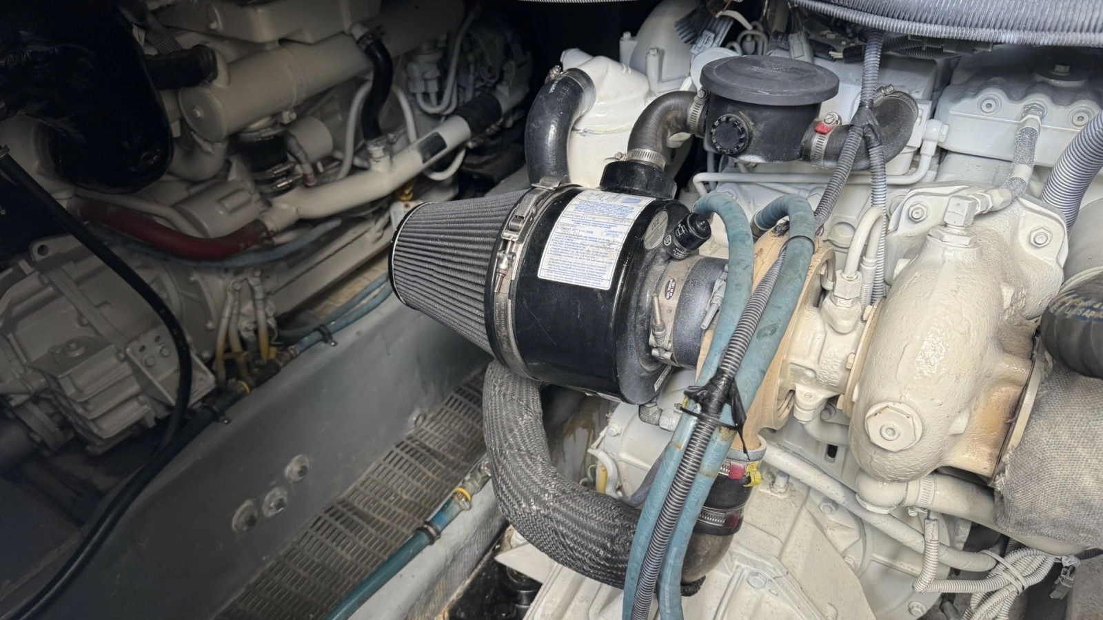 Engine Compartment with Diesel Engine