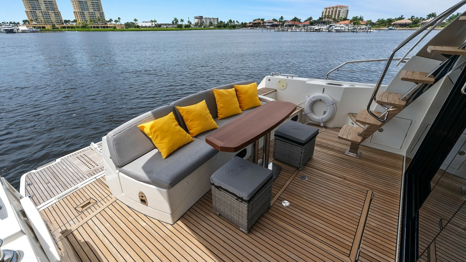 Spacious Aft Deck with Seating Area