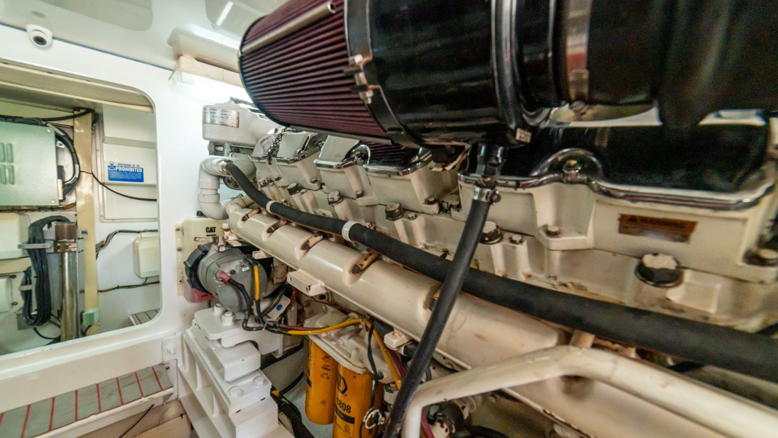 2001 Viking 61 Convertible- Caliente- Engine Room