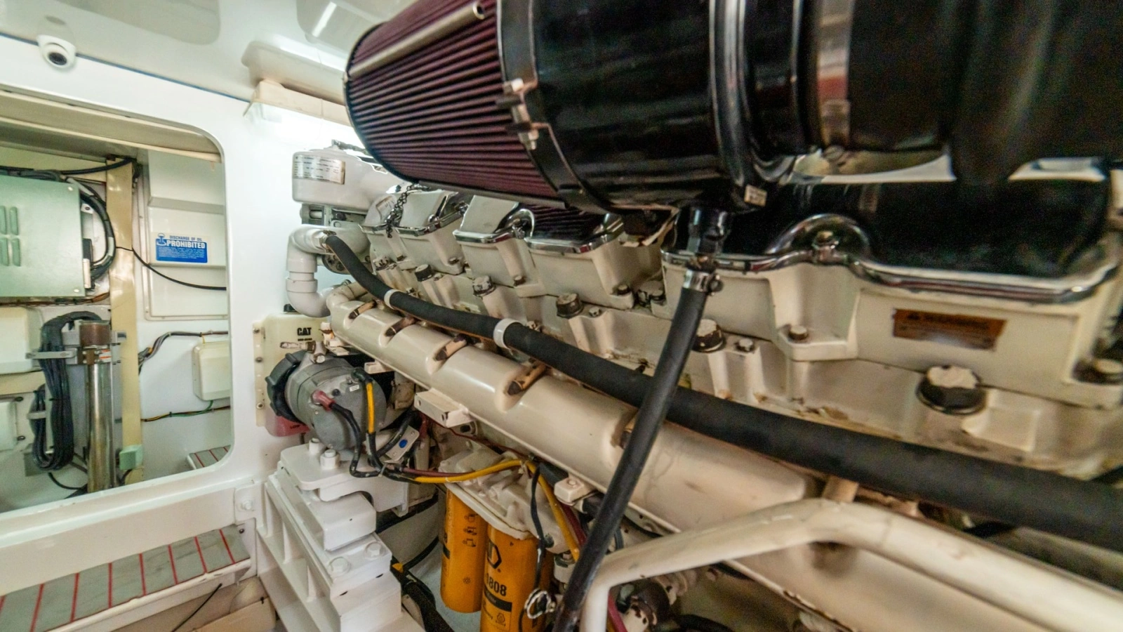 2001 Viking 61 Convertible- Caliente- Engine Room