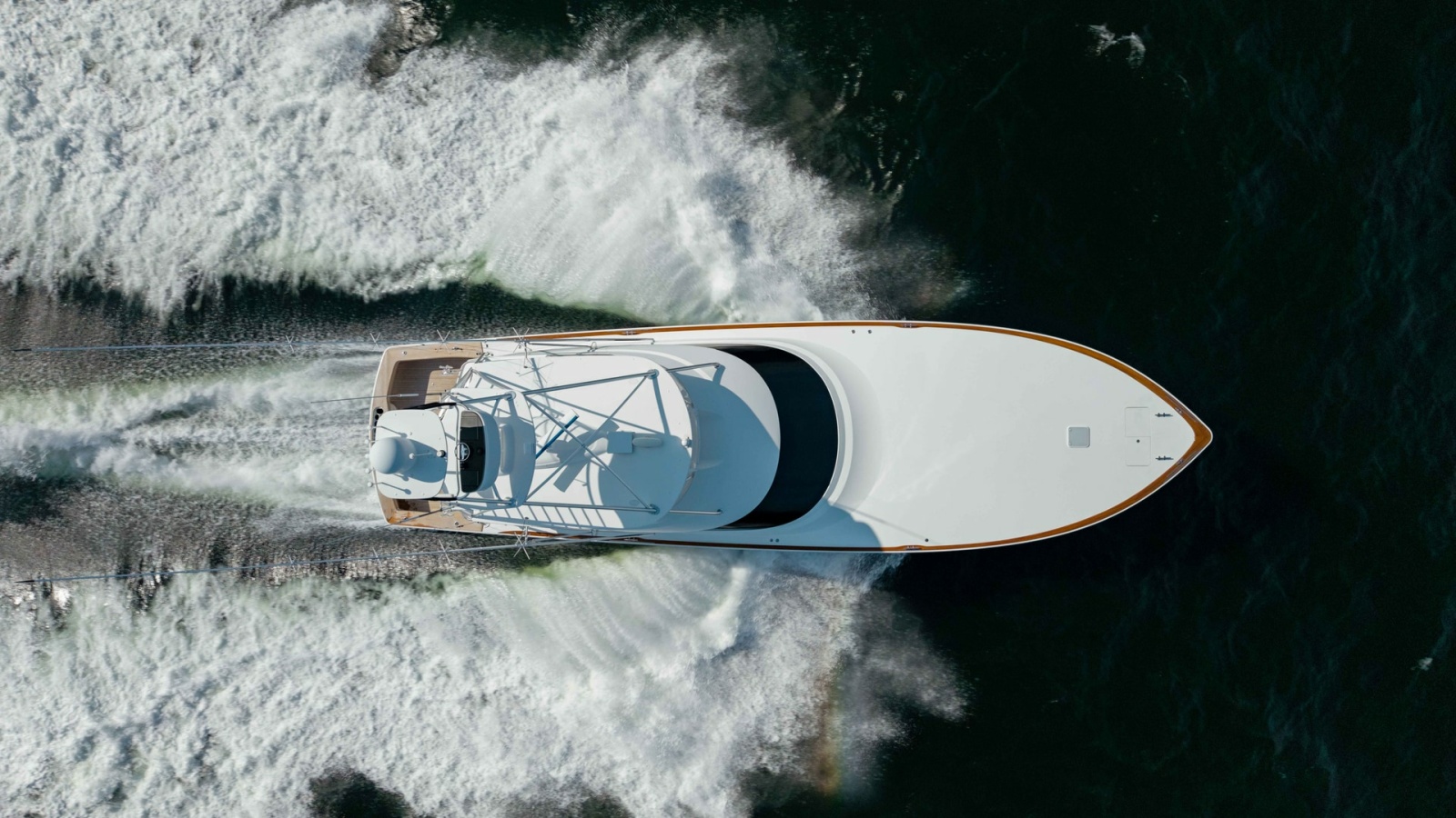 Aerial View of Viking 72 Bow