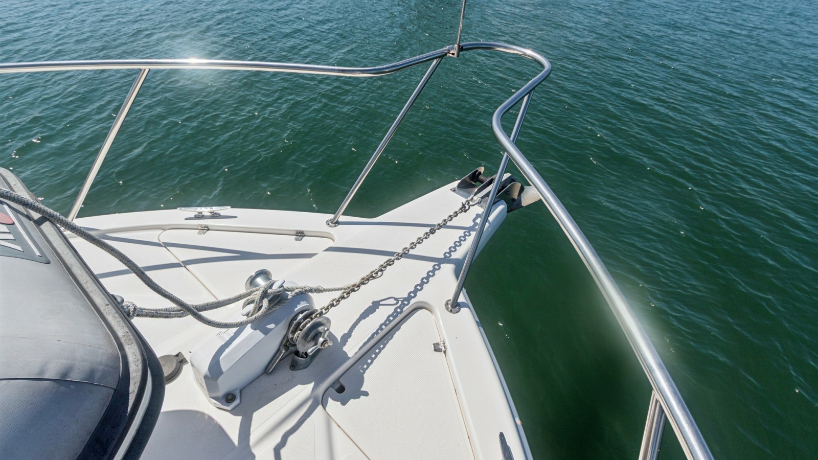 Bow with Anchor System and Rails