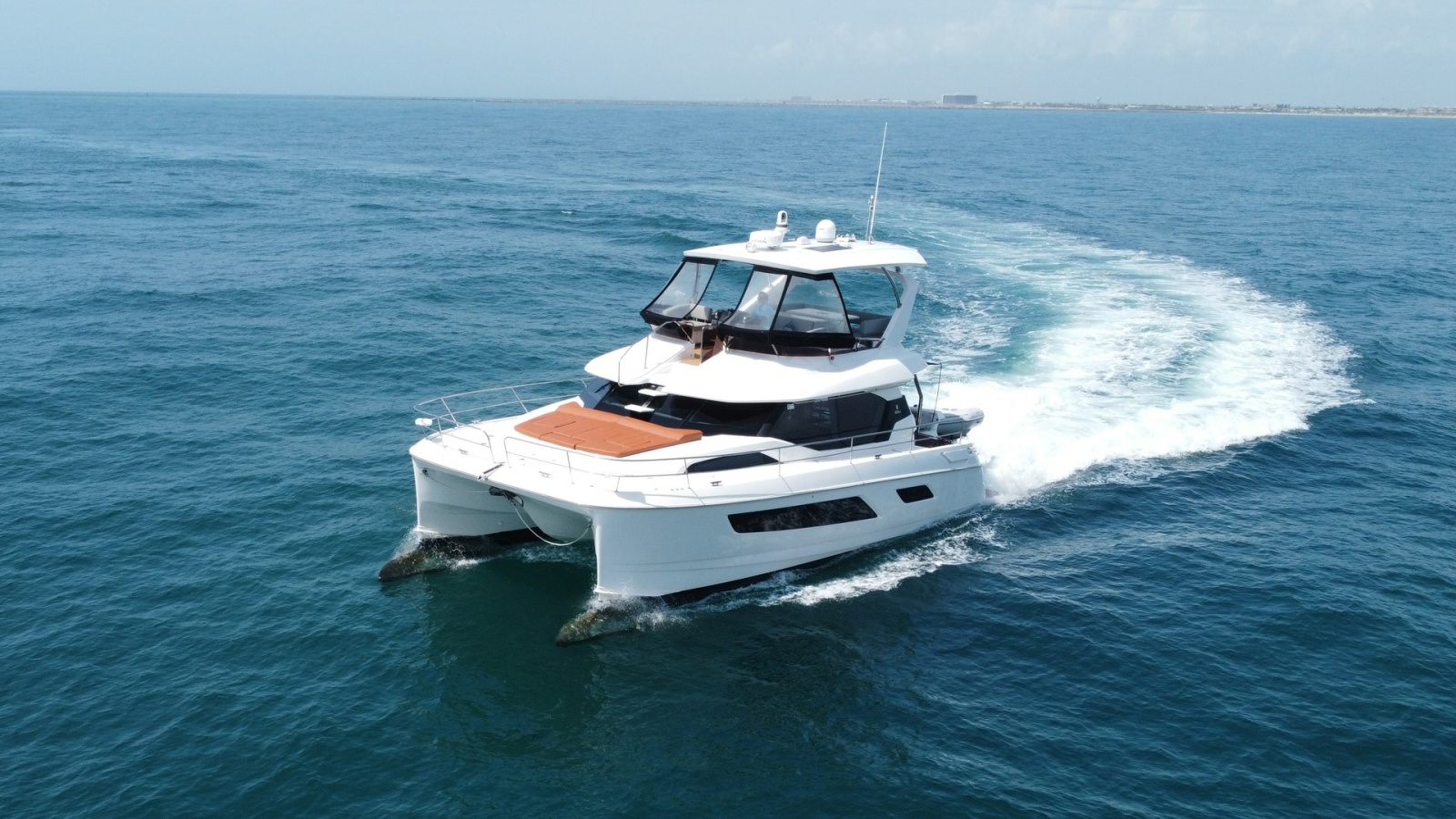 Aquila 44 CAT Cruising Bow View