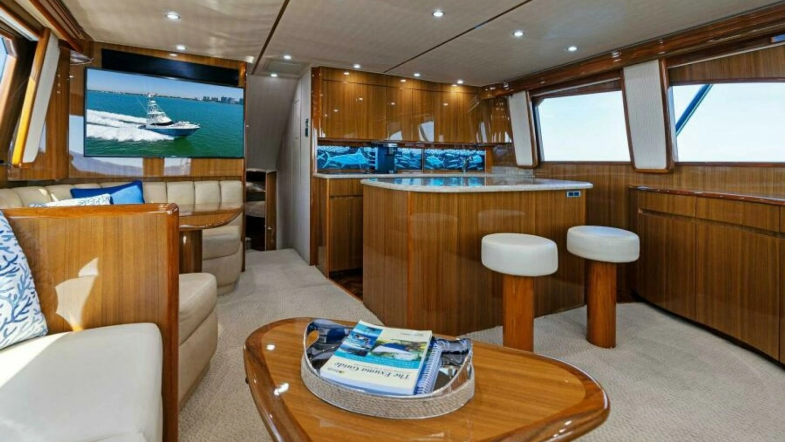 Luxurious Salon and Galley