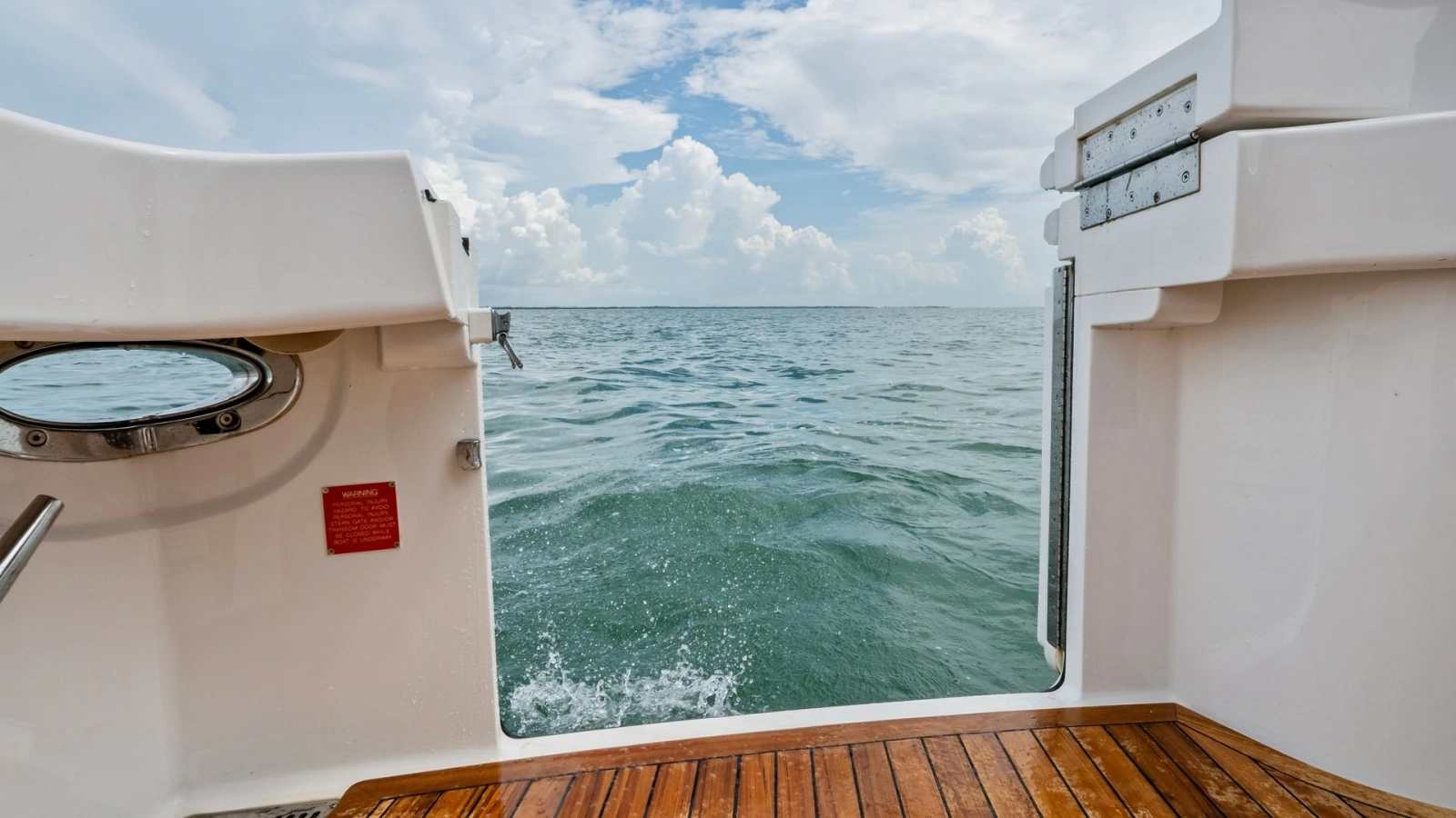 Teak Swim Platform View