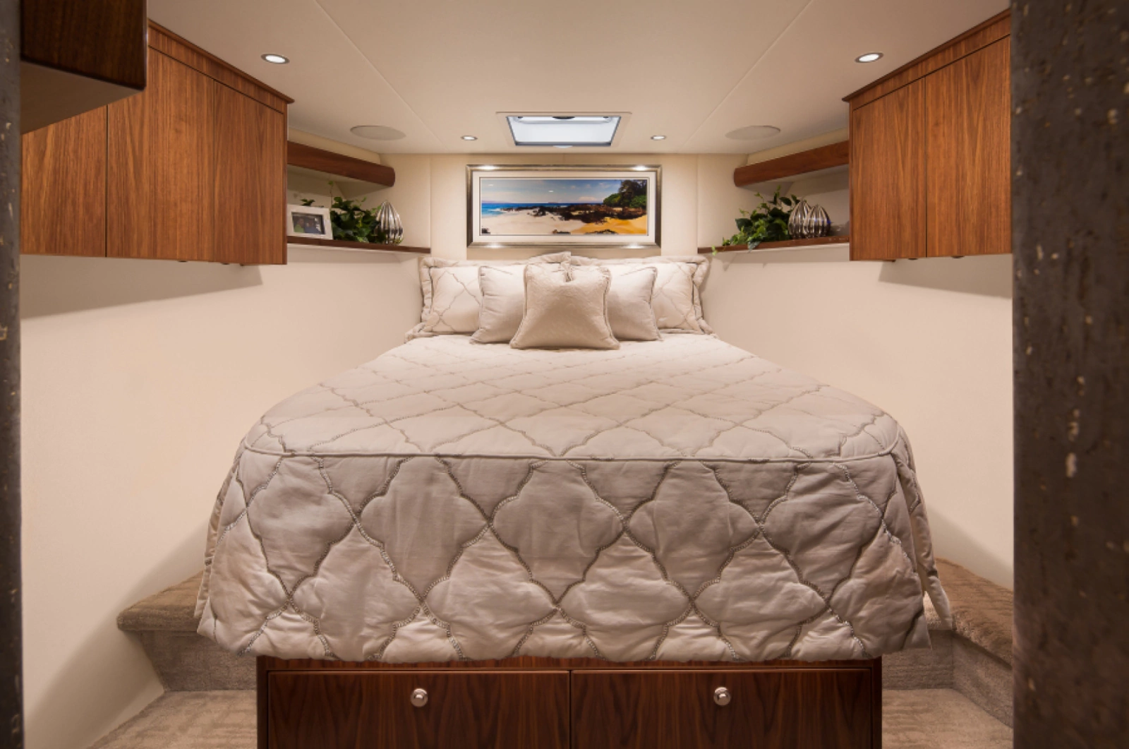 New 68 Viking Yacht Convertible Master Stateroom