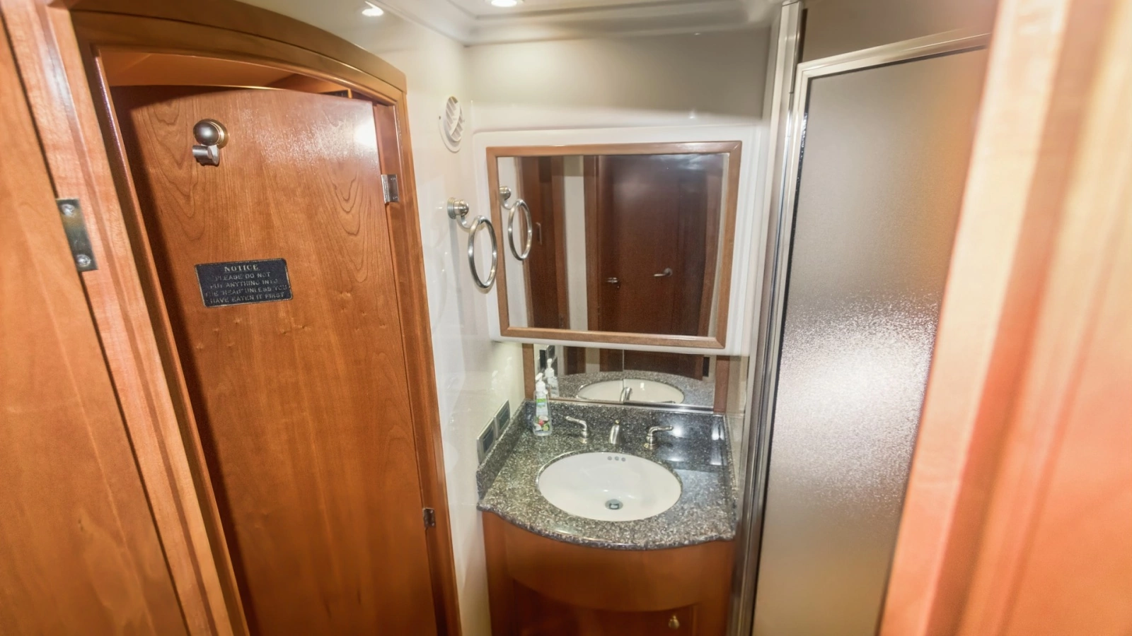Elegant Bathroom with Vanity and Shower