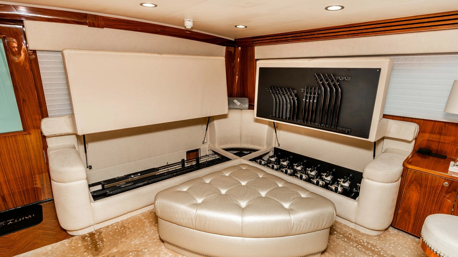 Salon with Hidden Rod Storage
