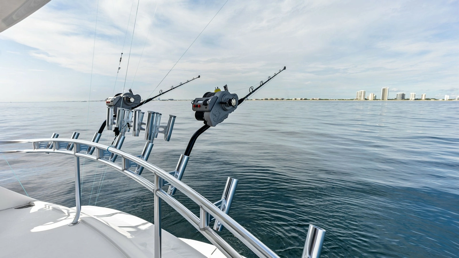 Stern Fishing Rod Holders View