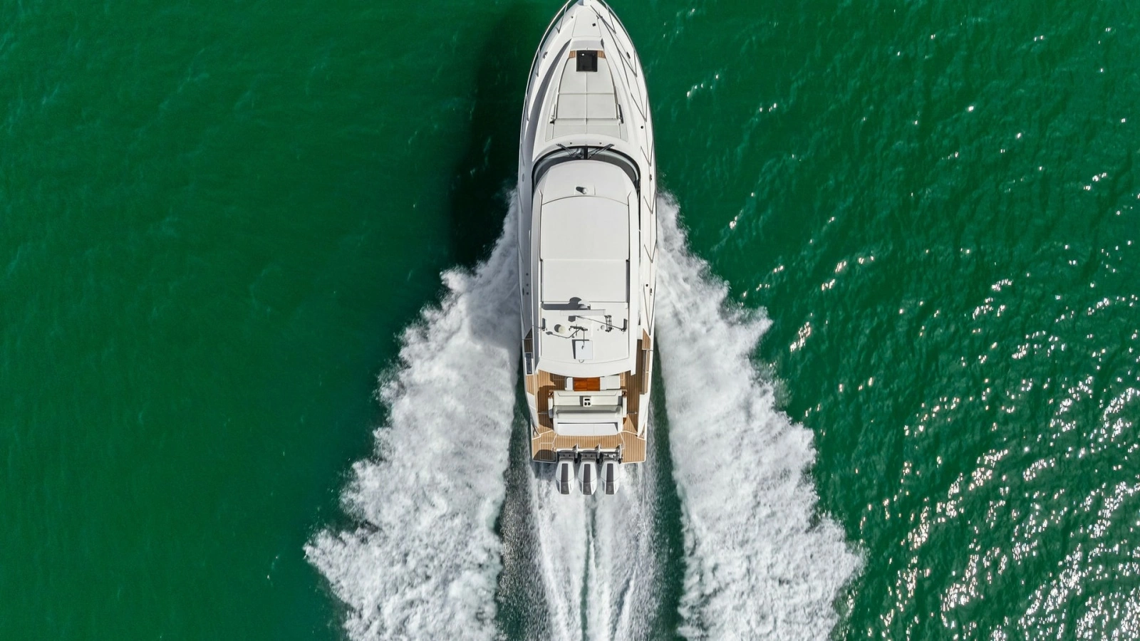 Aerial View of Tiara 48LE Underway