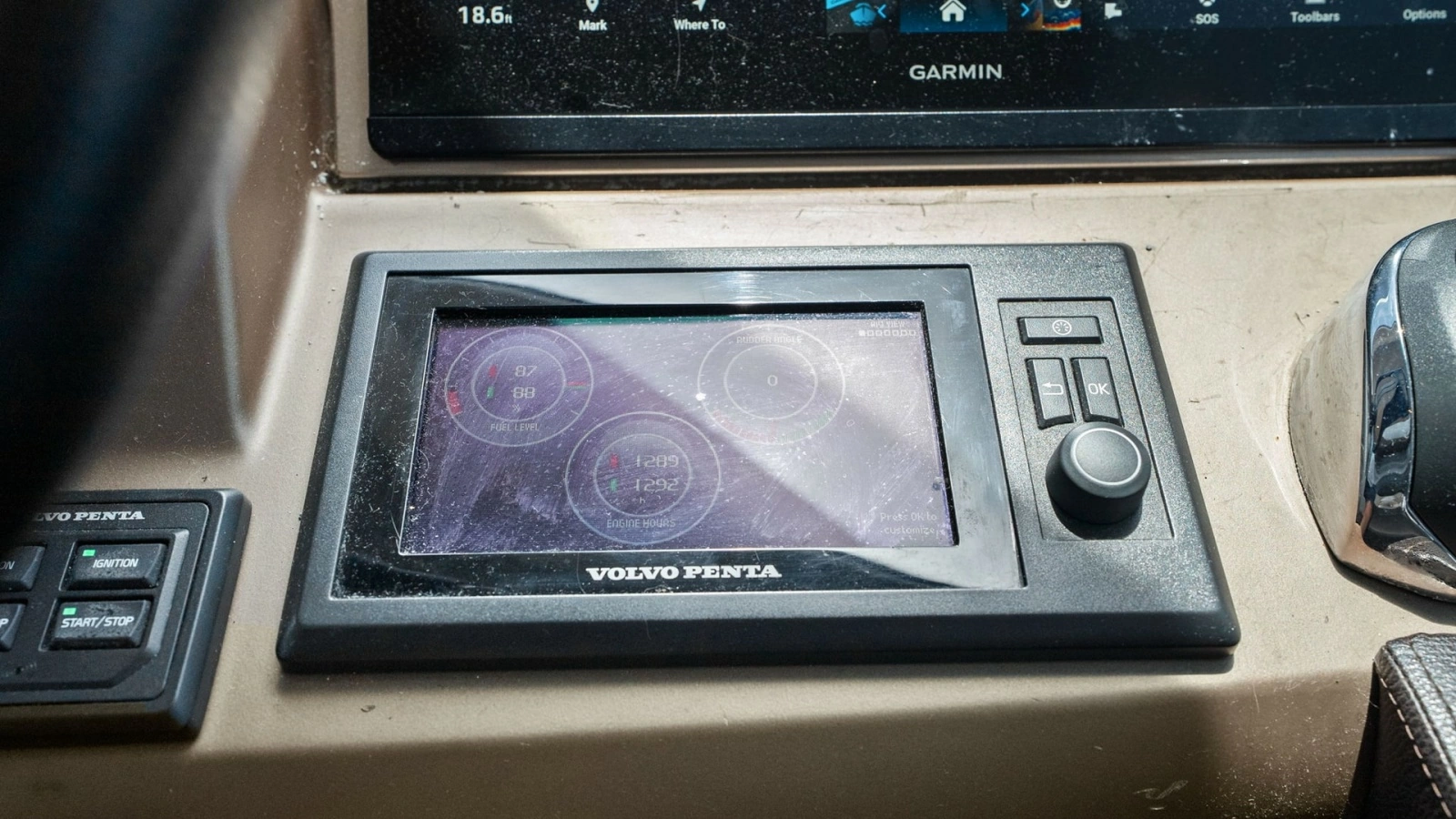 Helm Station with Volvo Penta Display