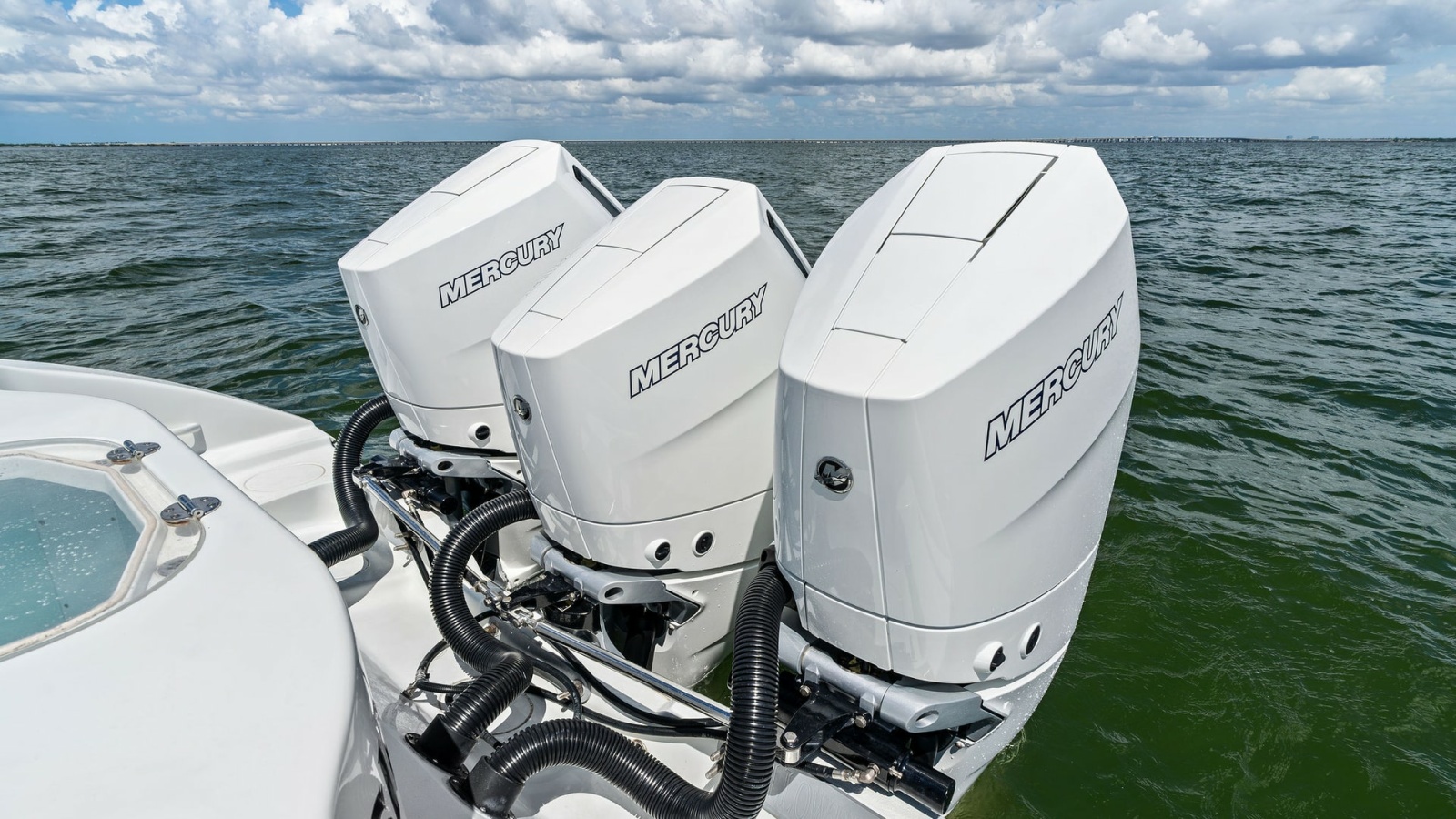 Triple Outboard Engines on Aft Deck