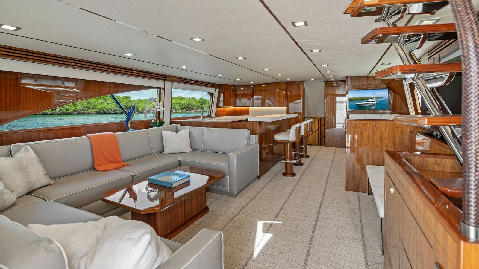 2016 Viking 80 Enclosed Bridge- FRIGATE- Salon/Galley