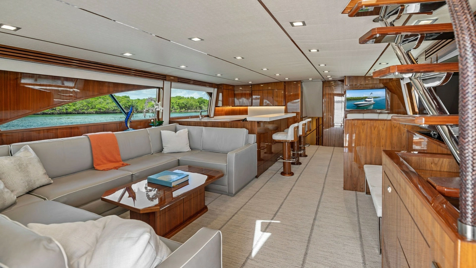 2016 Viking 80 Enclosed Bridge- FRIGATE- Salon/Galley