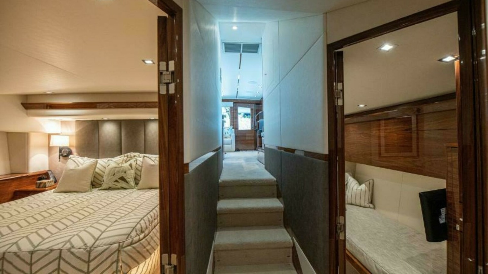 Lower Deck Corridor and Staterooms
