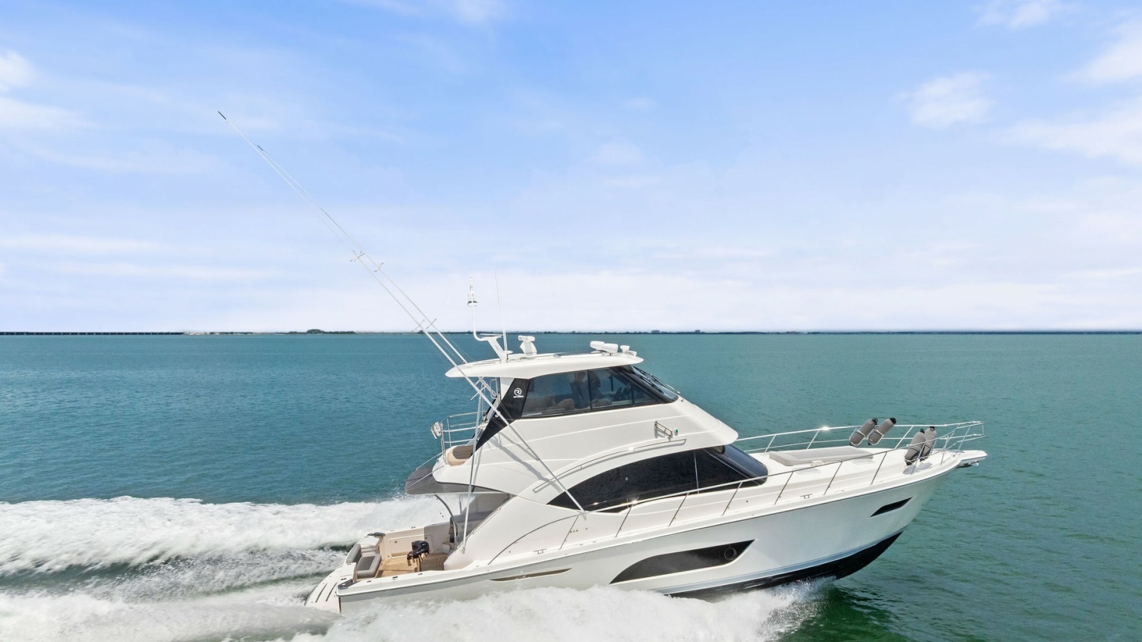 Side View of Riviera 57 in Motion