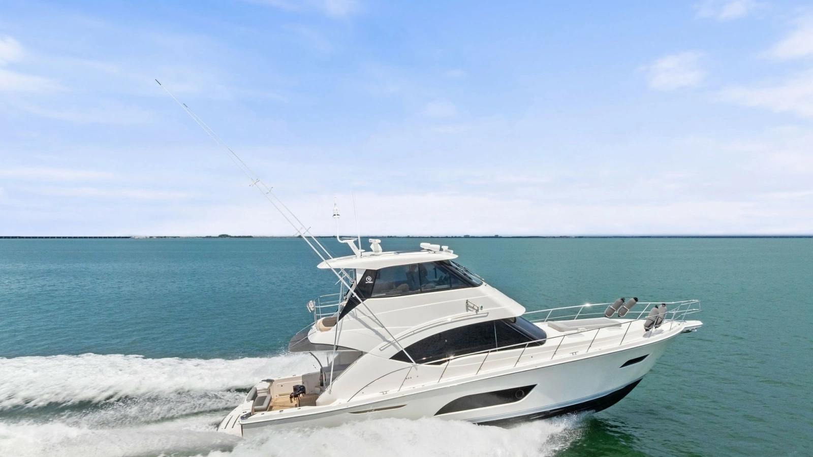 Side View of Riviera 57 in Motion