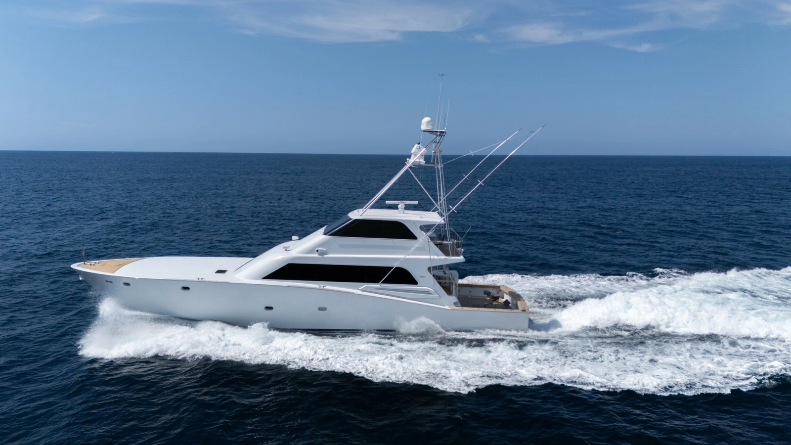 Side Profile of Enclosed Bridge Sportfish