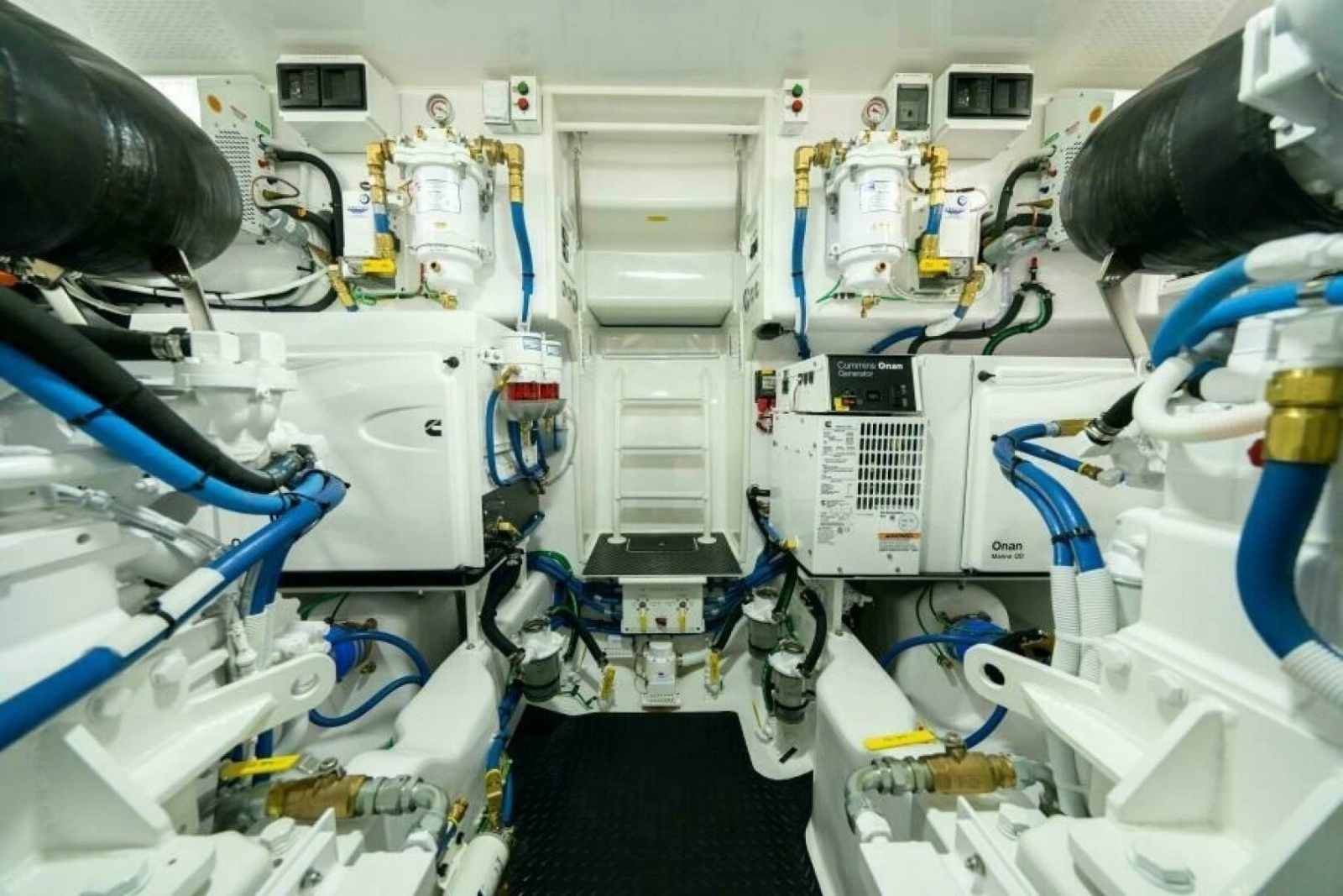54 Viking Sport Tower Engine Room