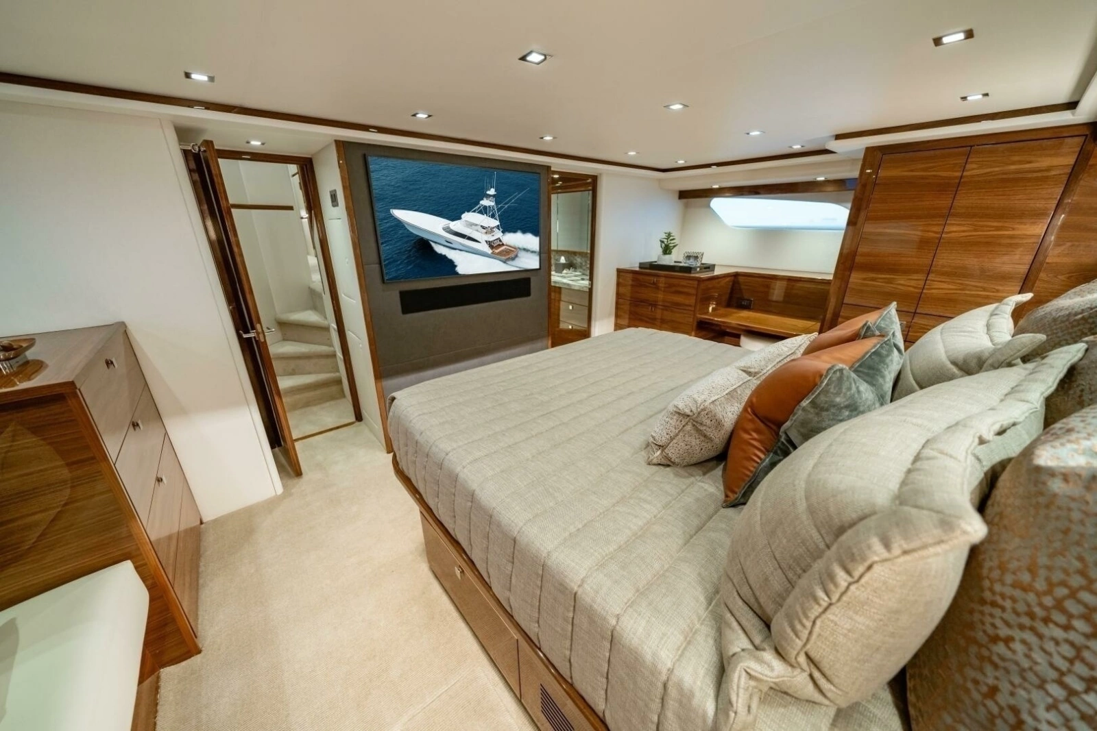 Viking 82 Convertible Master Stateroom