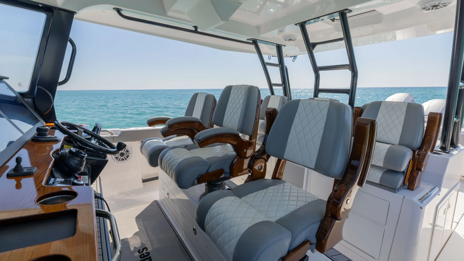 Helm Seating Area with Ocean View