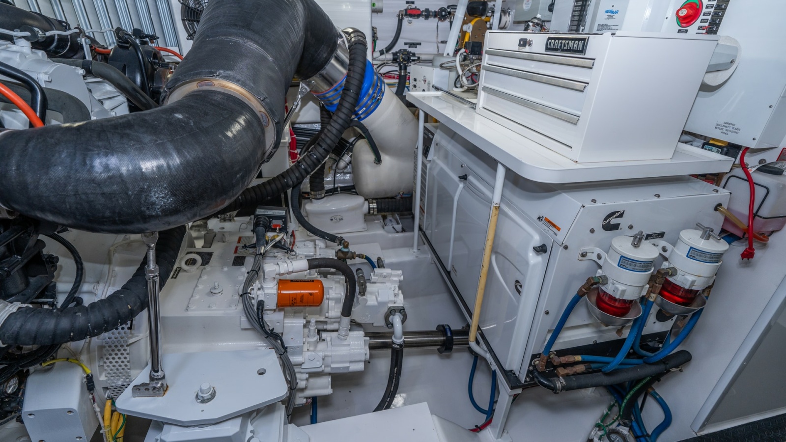 Engine Room with Tool Storage