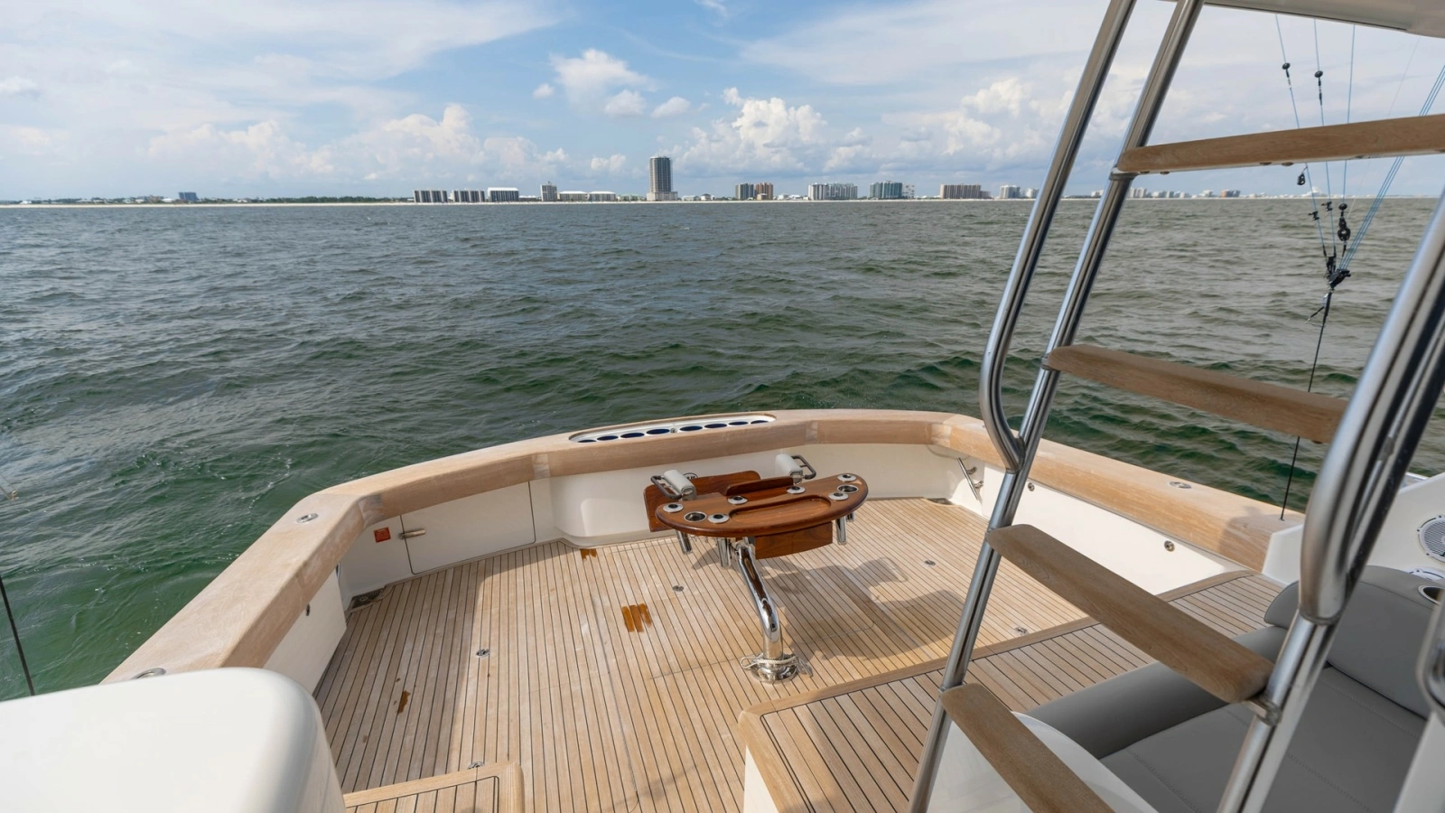 Spacious Aft Deck with Fishing Chair