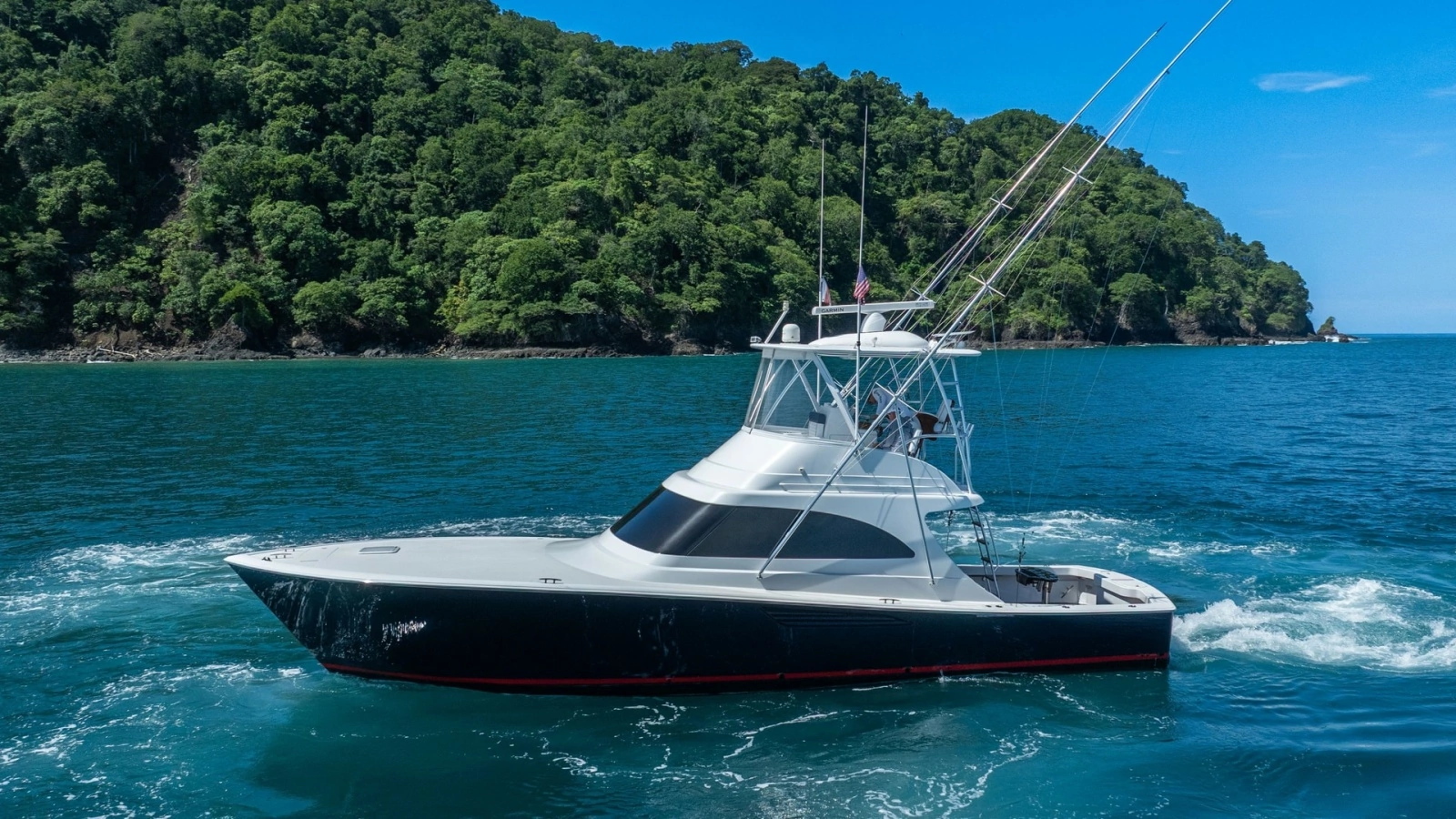 Side Profile of Viking 46 BF at Sea