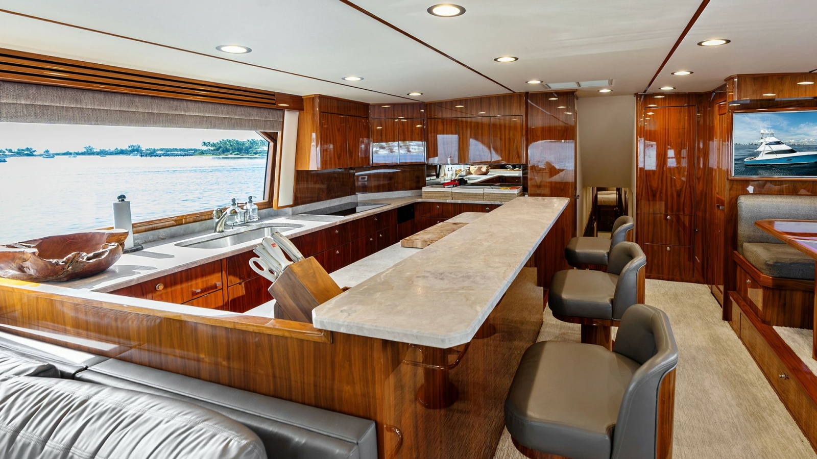 Spacious Galley with Bar Seating