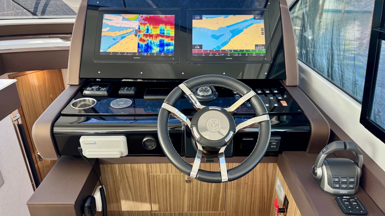 Helm Station with Dual Displays