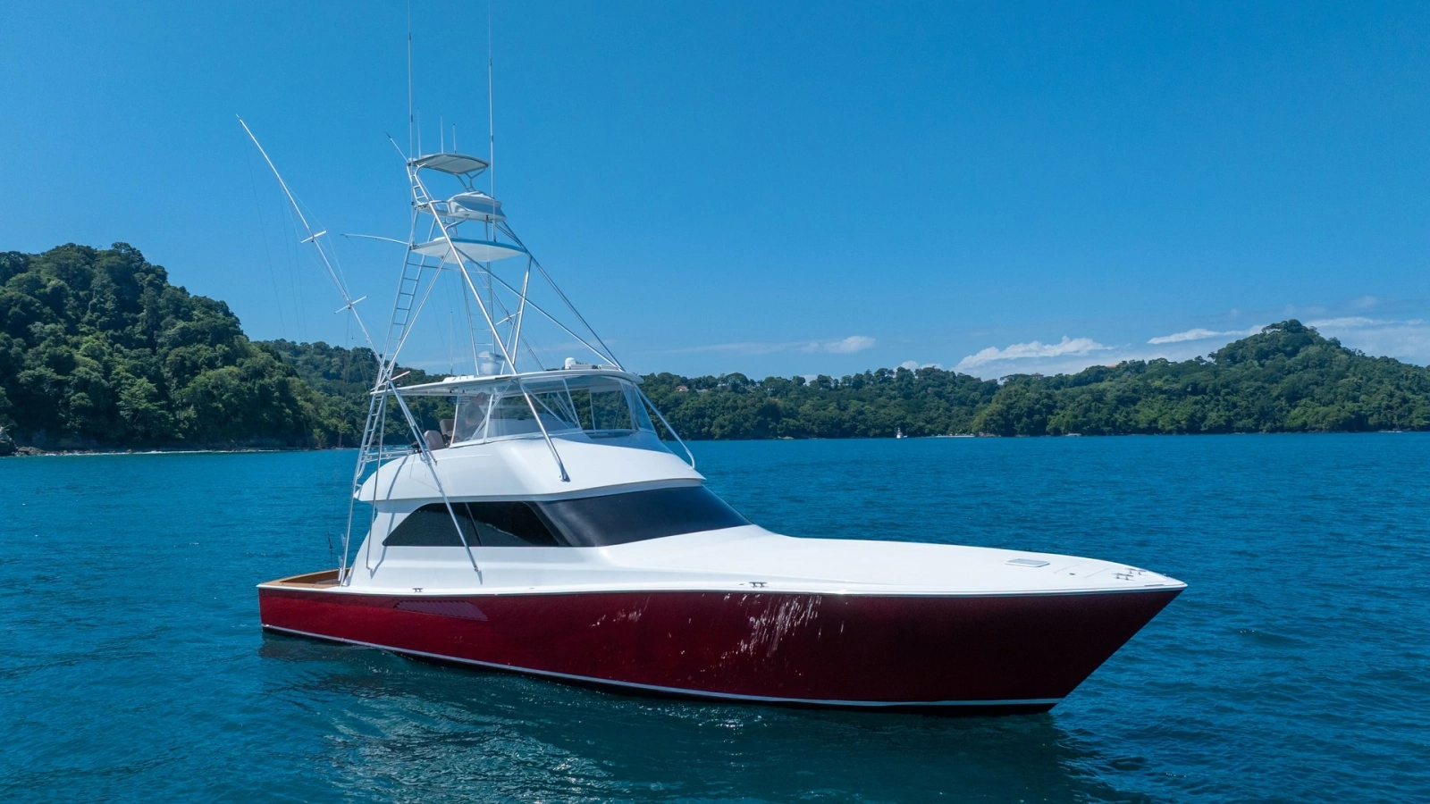 2001 Viking 61 Convertible- Caliente- Profile