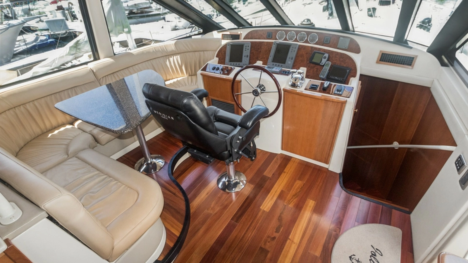 Pilothouse Helm with Seating Area